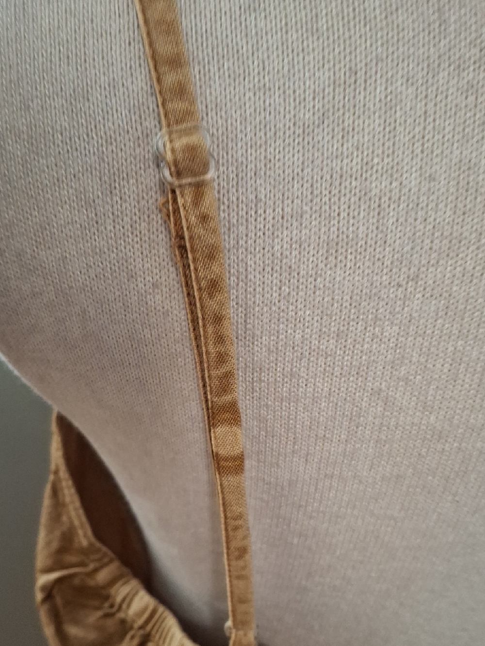 Earthbound-Embroidered Tan Spaghetti-Strap Dress- W Sz XL - Picture 7 of 11